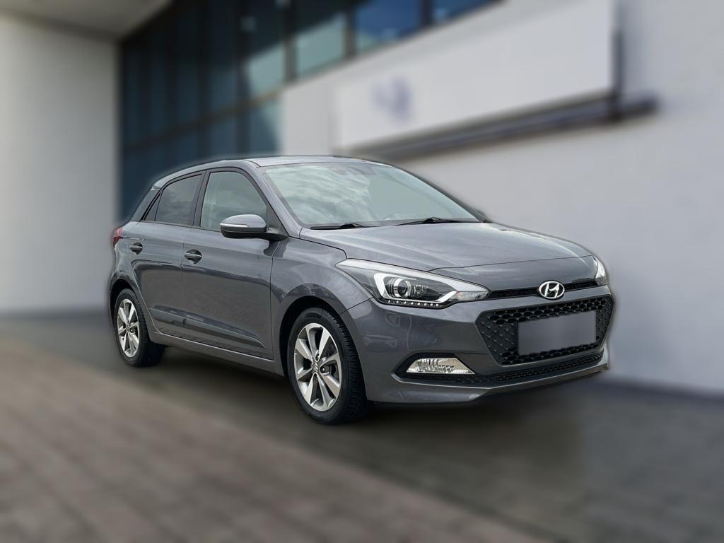 HYUNDAI i20 blue 1.2 YES! Gold/Navi/Alu/Sitzh./PDC/Klima